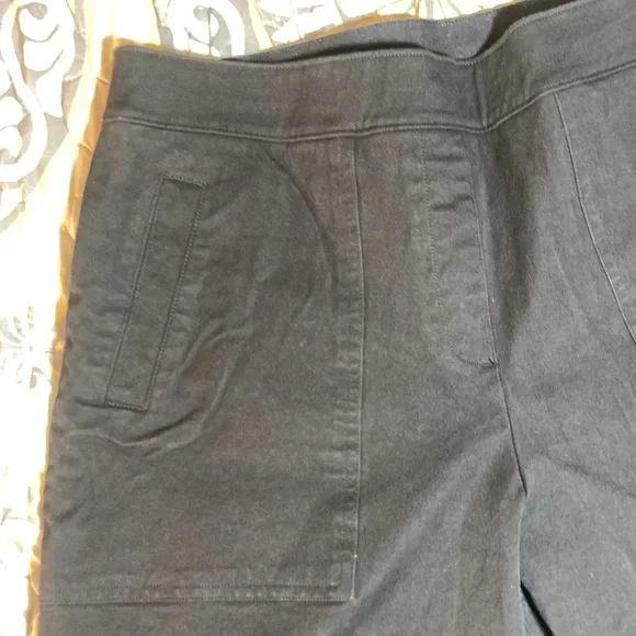 Spanx Black Wide Leg Capri Pull On Pant Size XL Petite - Picture 6 of 15